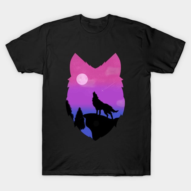 Discreet Bissexual Pride Flag T-Shirt by Hizzaki